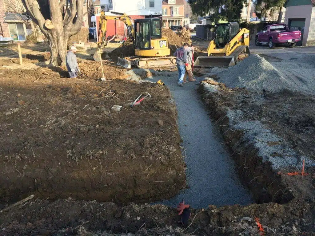Excavation for New House DC Woods Excavating, York PA