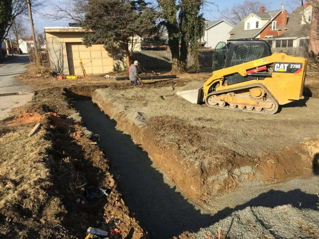 Excavation for New House DC Woods Excavating, York PA