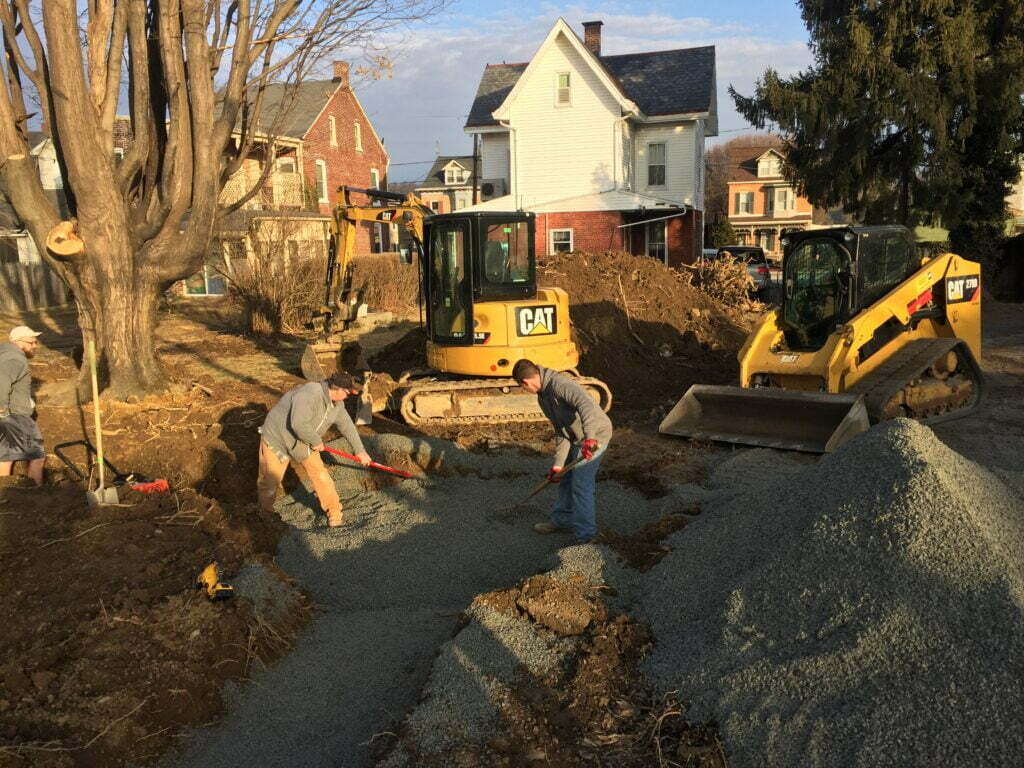 Excavation for New House DC Woods Excavating, York PA