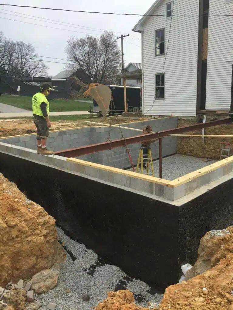Excavation for New House DC Woods Excavating, York PA